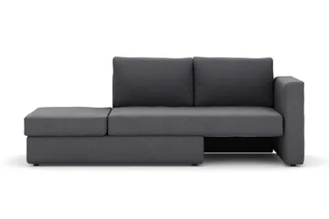 Alnaryd 2-3-sits Bäddsoffa med Fällbart Armstöd - Grå - Möbler - Soffa - Bäddsoffa