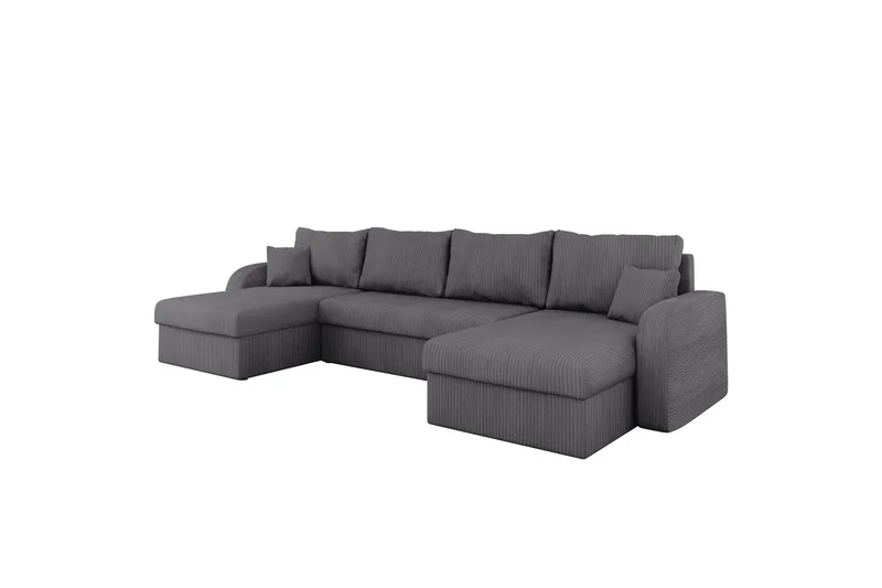 Alvared Soffa Dubbeldivan 4-sits, Mörkgrå
