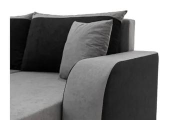 Alvared Soffa Dubbeldivan 4-sits - Svart - Möbler - Soffa - Bäddsoffa