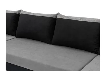 Alvared Soffa Dubbeldivan 4-sits - Svart - Möbler - Soffa - Bäddsoffa