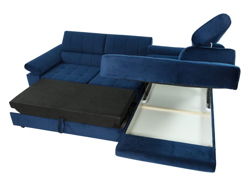 Amshyttan Bäddsoffa med Schäslong 4-sits - Lila - Möbler - Soffa - Bäddsoffa