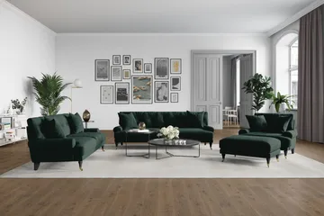 Andrew 2-sits Sammetssoffa - Grön - Möbler - Soffa - Sammetssoffa