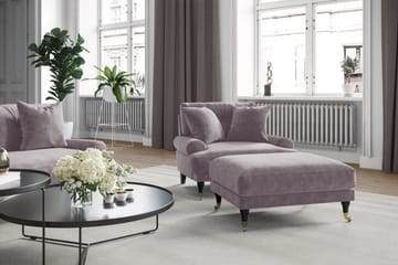 Andrew 3-sits Sammetssoffa - Lila - Möbler - Soffa - Sammetssoffa
