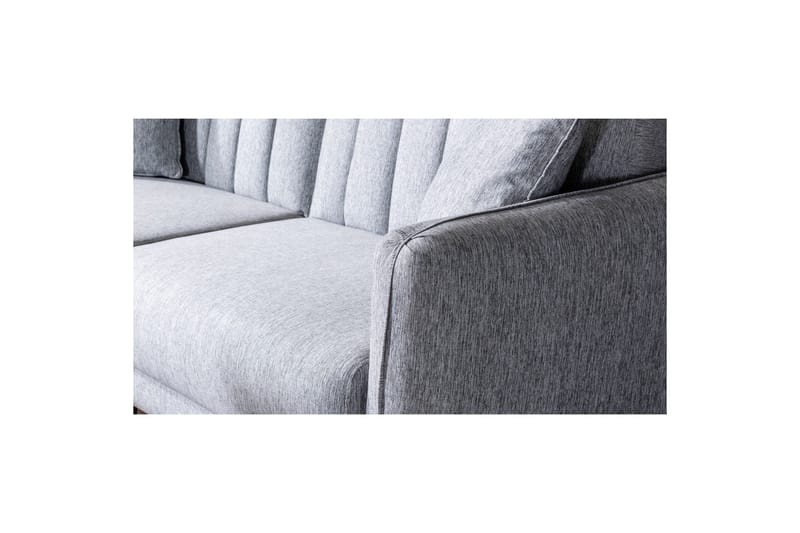 Arianda 2-sits Soffgrupp Bäddbar Rektangulär i Tyg - Grå - Möbler - Soffa - Soffgrupp