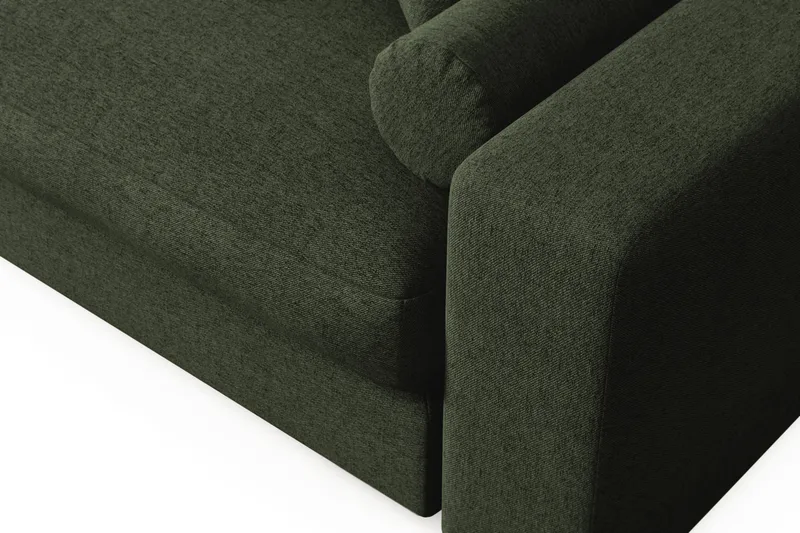 Arken Lyx 5-sits Vändbar L-formad Djup Divansoffa i Tyg - Grön - Möbler - Soffa - Divansoffor & schäslongsoffa