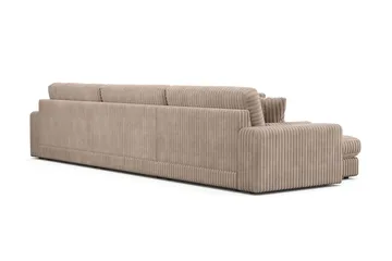 Arken Lyx 6-sits Vändbar L-formad Djup Divansoffa i Manchester - Greige - Möbler - Soffa - Divansoffor & schäslongsoffa