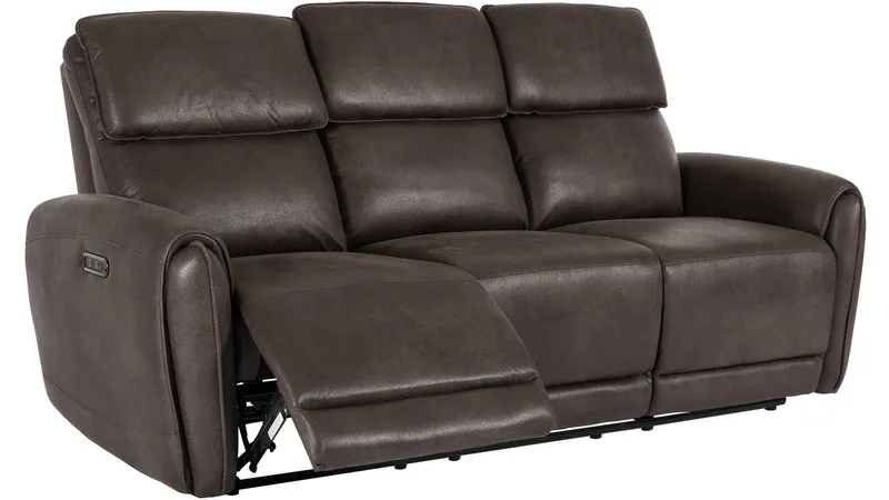 Arvello Reclinersoffa 3-sits Elektrisk, Brun