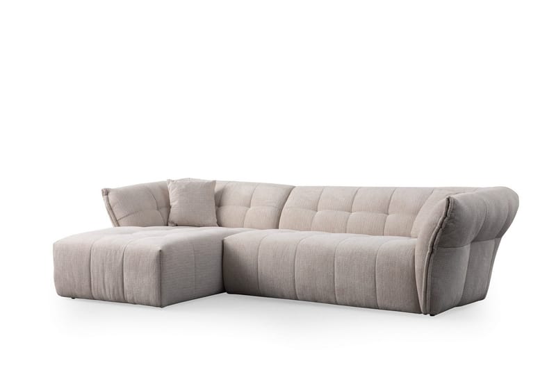 Azzo 4-sits Soffa med Divan, Vit