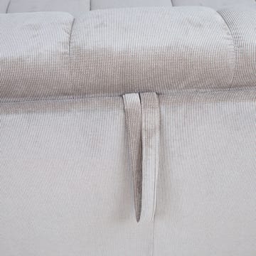 Bäddsoffa Stella med resårmadrass - Beige - Möbler - Soffa - Bäddsoffa