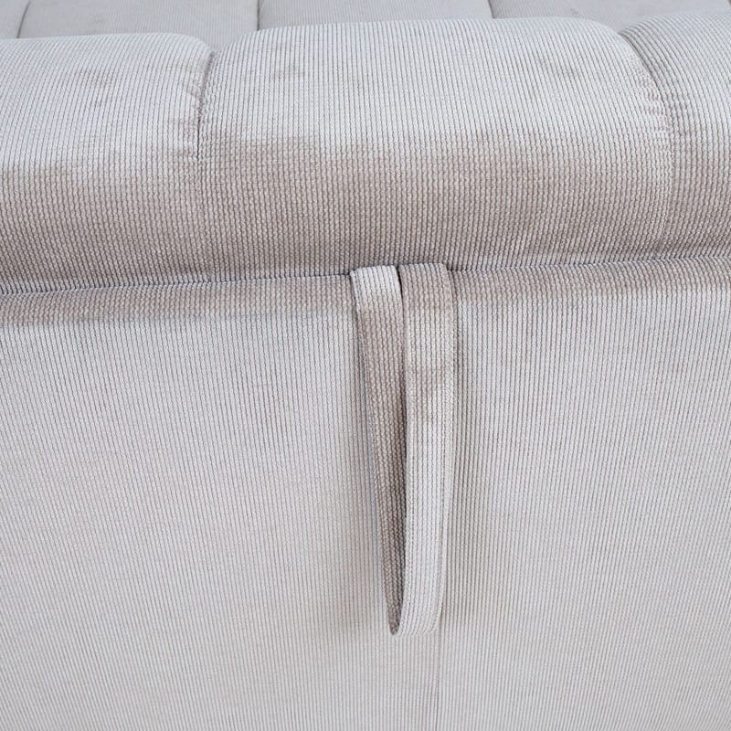 Bäddsoffa Stella med resårmadrass - Beige - Möbler - Soffa - Bäddsoffa