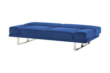 Selekk Fällbar 2-sits Bäddsoffa 105x192 cm i Sammet - Blå - Möbler - Soffa - Bäddsoffa - Bäddsoffa 2 sits
