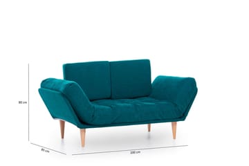 Mezonzo 3-sits Bäddsoffa - Grön - Möbler - Soffa - Bäddsoffa - Bäddsoffa 3 sits