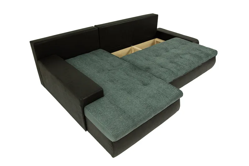 3-sits Hörnbäddsoffa Cerys Mini - Läder/Rosa - Möbler - Soffa - Bäddsoffa