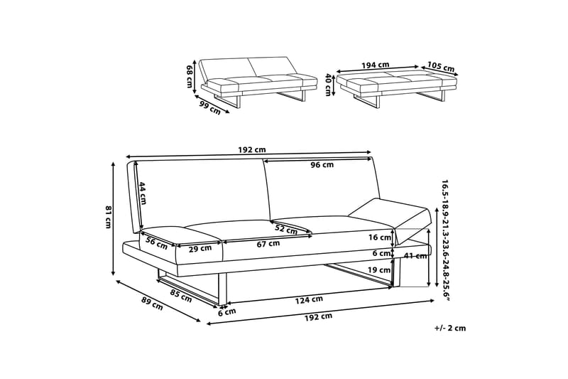 Ramsholt Bäddsoffa - Grå - Möbler - Soffa - Bäddsoffa - Bäddsoffa 4 sits