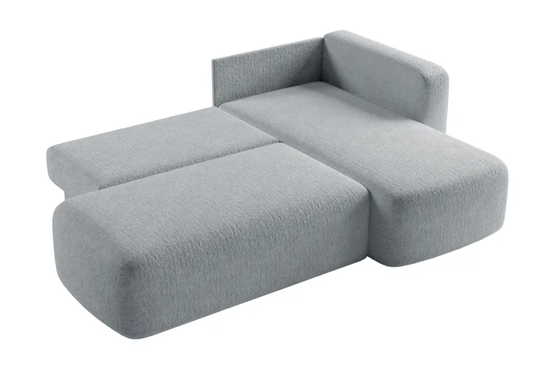 Afir Bäddsoffa m. Divan 2-sits - Grå - Möbler - Soffa - Bäddsoffa