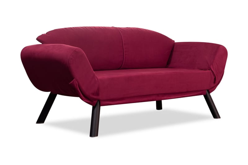 Albertina Bäddsoffa 2-sits - Vinröd - Möbler - Soffa - Bäddsoffa