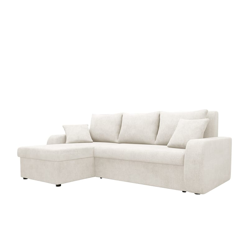Alvared 3-sits Bäddsoffa med Divan Vänster, Vit