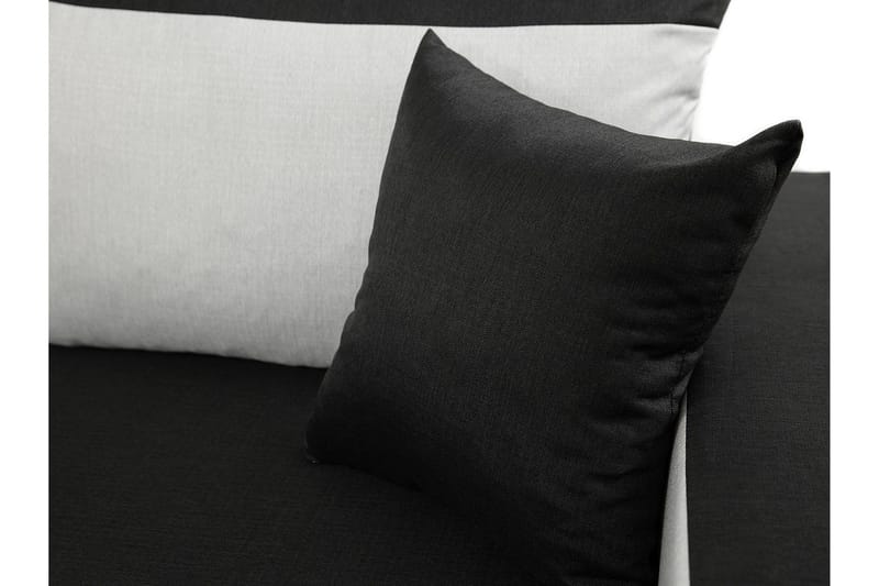 Alvared 3-sits Hörnbäddsoffa Universal - Grå/Röd - Möbler - Soffa - Bäddsoffa