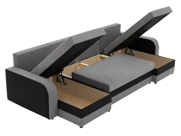 Alvared U-formad 5-sits Bäddsoffa med förvaring - Ljusbeige - Möbler - Soffa - Bäddsoffa