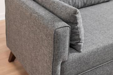 Antigua 3-sits Längsbäddad Bäddsoffa 150x190 cm i Tyg - Grå - Möbler - Soffa - Bäddsoffa
