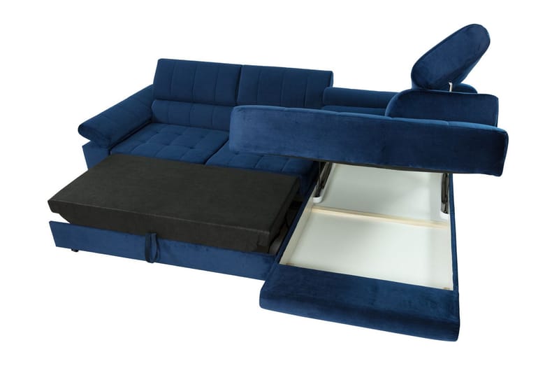 Azoulay Hörnsoffa Vänster - Mörkblå - Möbler - Soffa - Bäddsoffa
