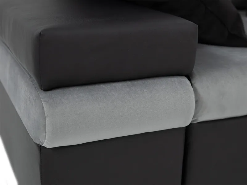 Naoma 4-sits Bäddsoffa divan höger med förvaring - grå - Möbler - Soffa - Bäddsoffa - Bäddsoffa divan