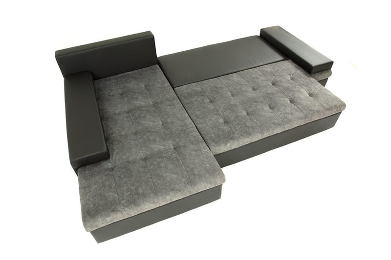 Bäddsoffa med divan - Rosa - Möbler - Soffa - Bäddsoffa