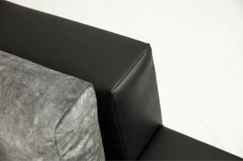 Bäddsoffa med divan - Svart - Möbler - Soffa - Bäddsoffa