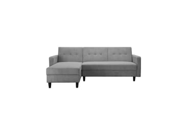 Bäddsoffa med enkeldivan utan schäslong Loft24 Bäddsoffa Hartford II 213x153x82 cm, Grå Grå - Möbler - Soffa - Bäddsoffa