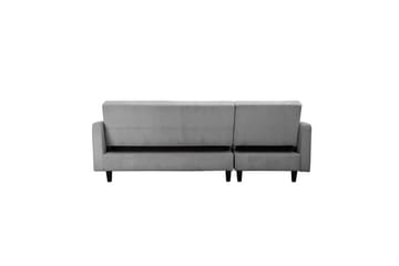 Bäddsoffa med enkeldivan utan schäslong Loft24 Bäddsoffa Hartford II 213x153x82 cm, Grå Grå - Möbler - Soffa - Bäddsoffa