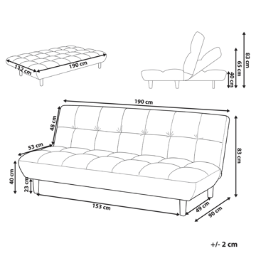 Bäddsoffa Risor - Blå - Möbler - Soffa - Bäddsoffa