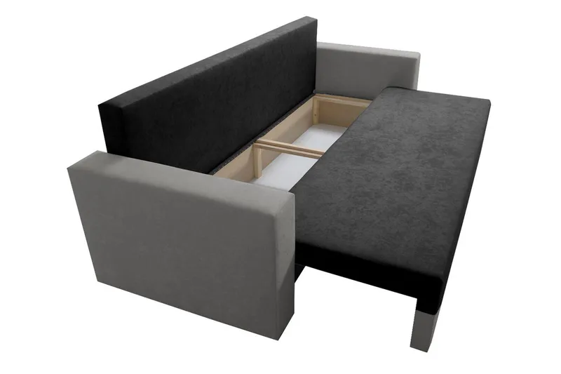 Banaso Bäddsoffa - Svart/Röd - Möbler - Soffa - Bäddsoffa