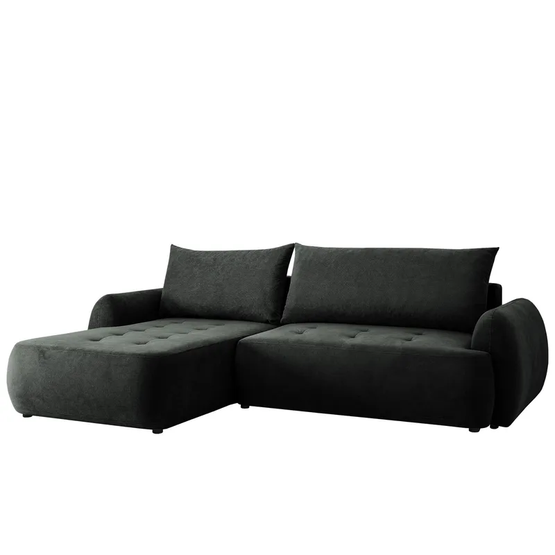 Bastos 3-sits Bäddsoffa med Divan Vänstervänd, Mörkgrå