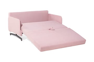 Belfast 2-sits Framåtbäddad Rektangulär Bäddsoffa 140x197 cm i Tyg - Rosa - Möbler - Soffa - Bäddsoffa