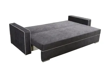 Beno 3-sits Längsbäddad Bäddsoffa 143x200 cm med Förvaring i Tyg - Brun - Möbler - Soffa - Bäddsoffa