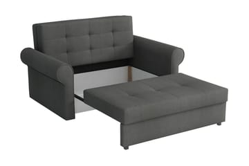 Bensbyn 2-sits Bäddbar Rektangulär Bäddsoffa i Tyg med Rullarmstöd - Grön - Möbler - Soffa - Bäddsoffa