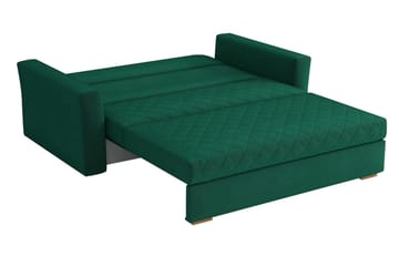 Bensbyn 2-sits Bäddsoffa 132x196 cm Bäddbar Diamantquiltad i Tyg - Grå - Möbler - Soffa - Bäddsoffa