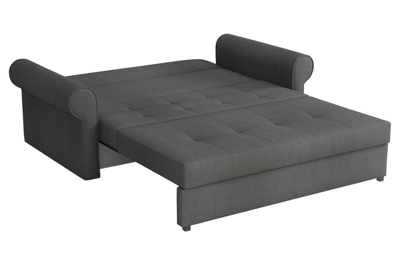 Bensbyn 2-sits Bäddsoffa med Förvaring och Rullarmstöd i Tyg - Rosa - Möbler - Soffa - Bäddsoffa