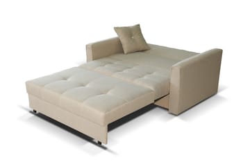 Bensbyn 2-sits Utdragbar Bäddsoffa 112x196 cm med Förvaring i Tyg - Grå - Möbler - Soffa - Bäddsoffa