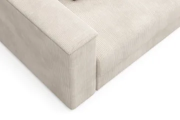 Bergen Extra djup 3-sits Bäddsoffa med Bäddmadrass i Polyesterskum Vändbar Sommar- & Vintersida och Tvättbar klädsel - Beige - Möbler - Soffa - Bäddsoffa