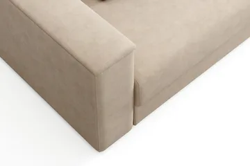 Bergen Extra Djup 3-sits Bäddsoffa med förvaring - Beige - Möbler - Soffa - Bäddsoffa