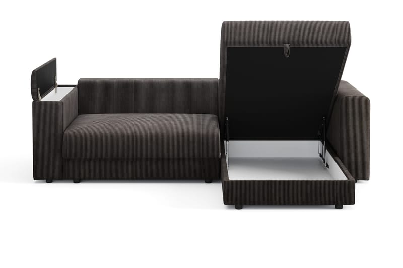 Bergen Extra Djup 3-sits Bäddsoffa med vändbar divan och förvaring i manchester - Taupe - Möbler - Soffa - Bäddsoffa