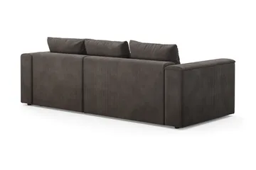 Bergen Extra Djup 3-sits Bäddsoffa med vändbar divan och förvaring i manchester - Taupe - Möbler - Soffa - Bäddsoffa
