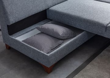 Bervik Hörnsoffa 230x90x150 cm - Grå - Möbler - Soffa - Bäddsoffa