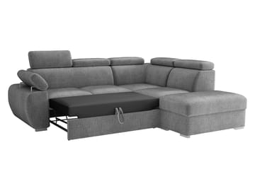 Binche 4-sits Bäddsoffa schäslong vänster med förvaring - Beige - Möbler - Soffa - Bäddsoffa