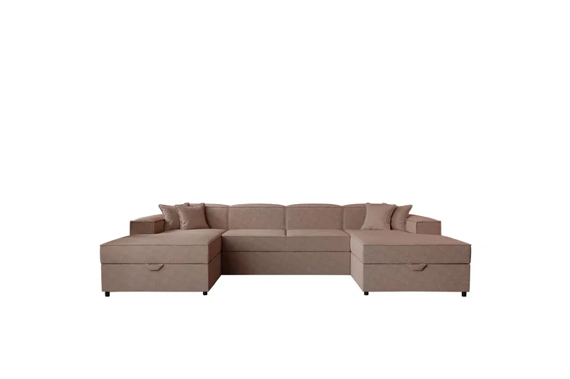 Bizantine Bäddsoffa Dubbeldivan 4-sits, Rosa