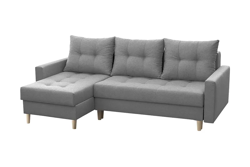 Bodo Divanbäddsoffa 222x140x90 cm, Grå