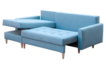 Bodo Divanbäddsoffa 222x140x90 cm - Röd - Möbler - Soffa - Bäddsoffa