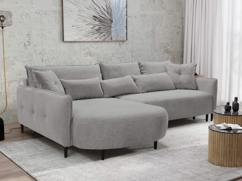 Bornalle 3-sits Bäddsoffa med divan - grå - Möbler - Soffa - Bäddsoffa
