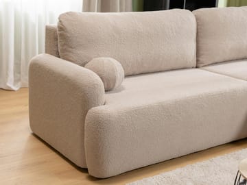 Branrel 4-sits Bäddsoffa med Divan Höger - Beige - Möbler - Soffa - Bäddsoffa